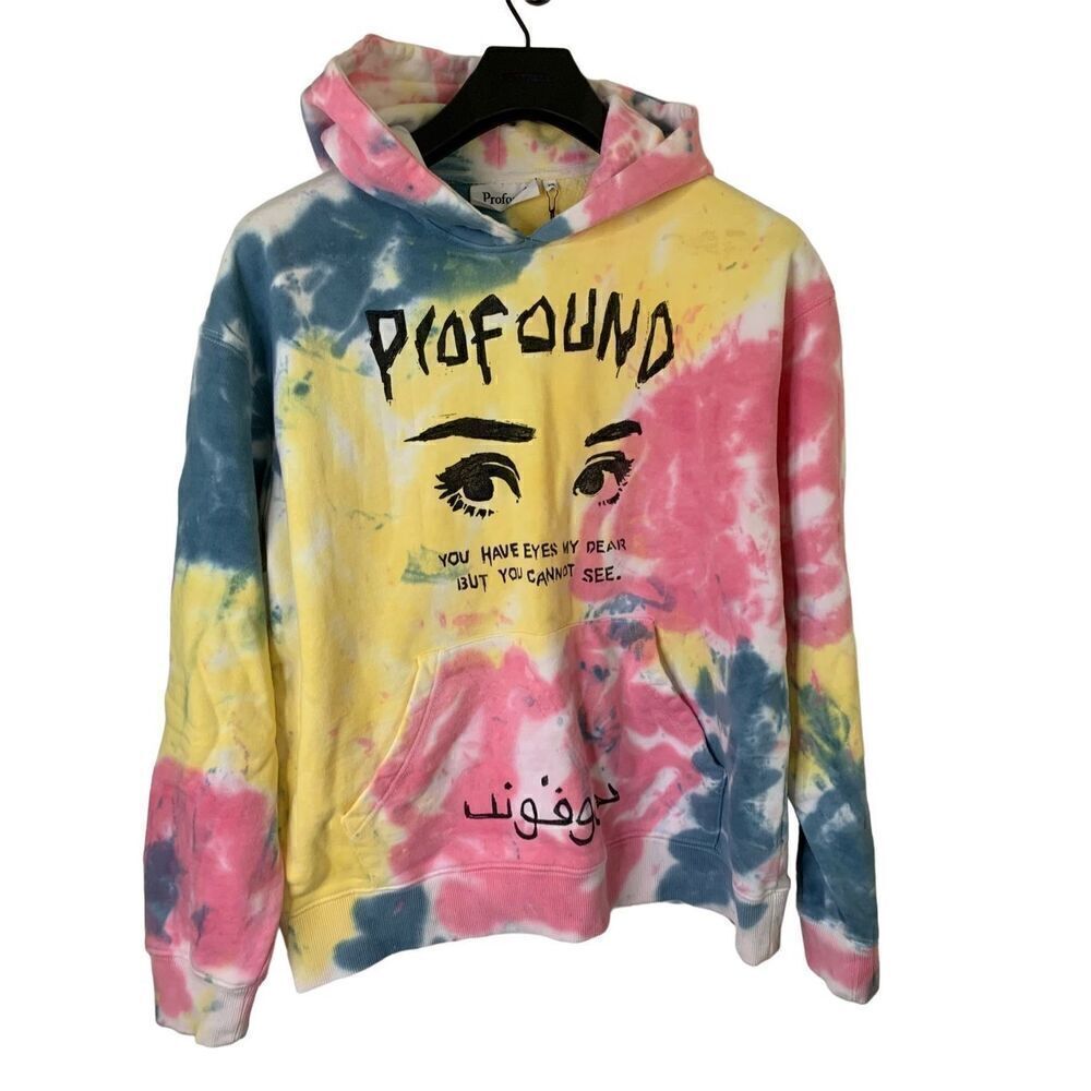 Profound 100% cotton tie dye hoodie sweatshirt women's size XS NEW NWT